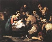 MURILLO, Bartolome Esteban, Adoration of the Shepherds zg